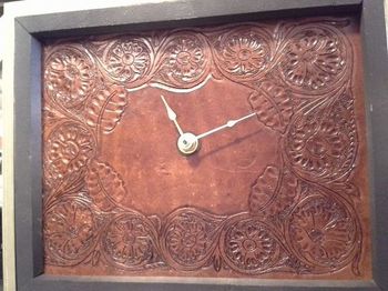 Leather clock that I made